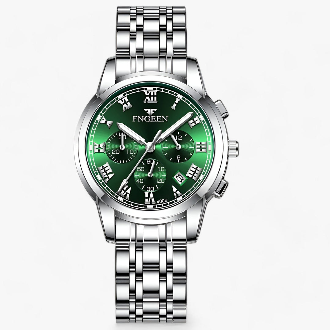 Luxury Titanium Ladies Watch - Clémence-Silver Green-Nora Luxe