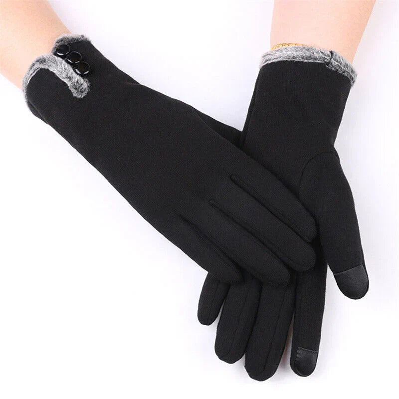 Luxury Touchscreen Gloves - Elise-Black A-Nora Luxe