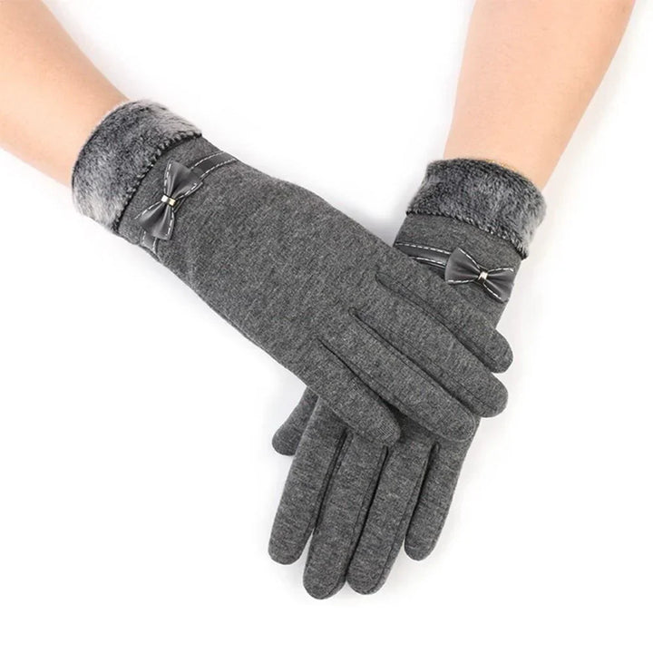 Luxury Touchscreen Gloves - Elise-Gray B-Nora Luxe
