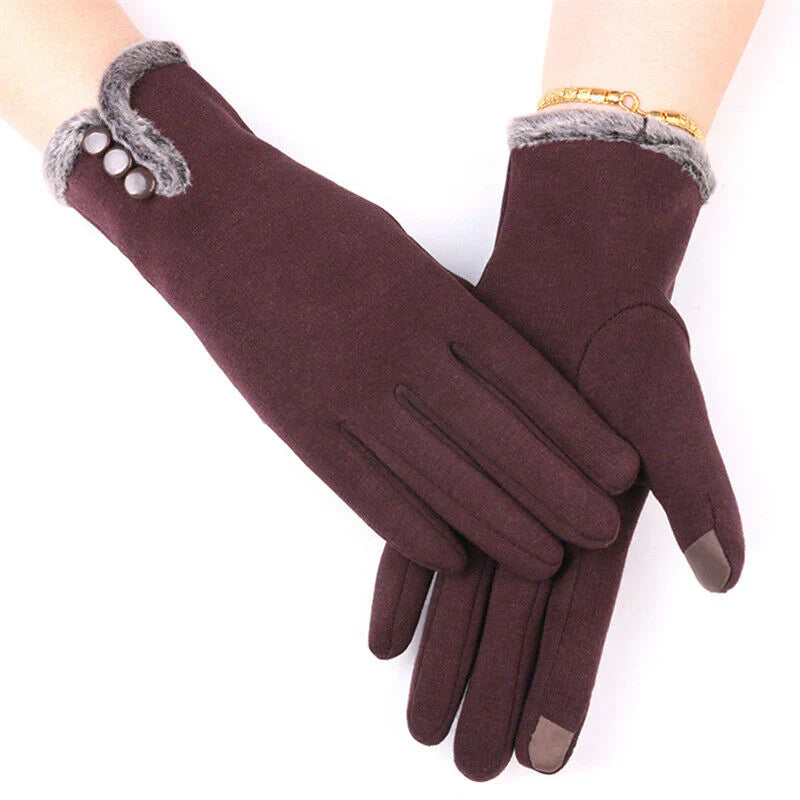 Luxury Touchscreen Gloves - Elise-Purple A-Nora Luxe