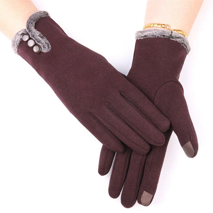 Luxury Touchscreen Gloves - Elise-Purple A-Nora Luxe