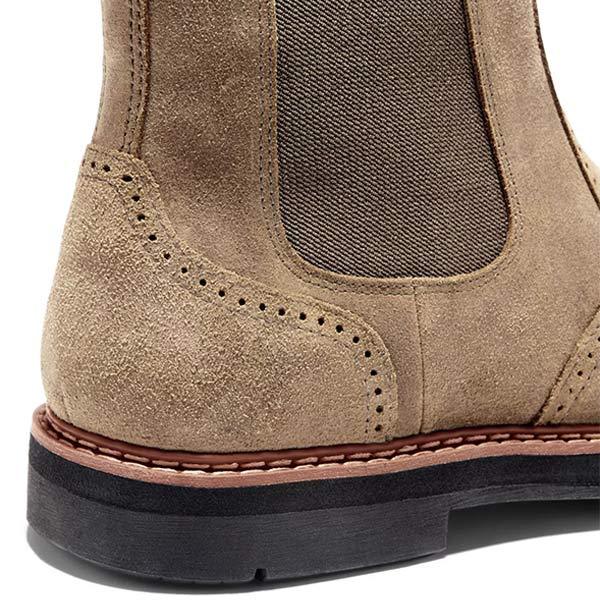 Luxury Trendy Men's Chelsea Boots - James-Khaki-6.5-Nora Luxe