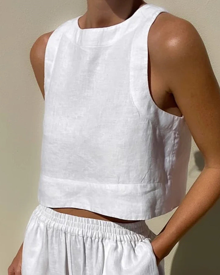 Luxury Two-Piece Set - Celeste-White-S-Nora Luxe