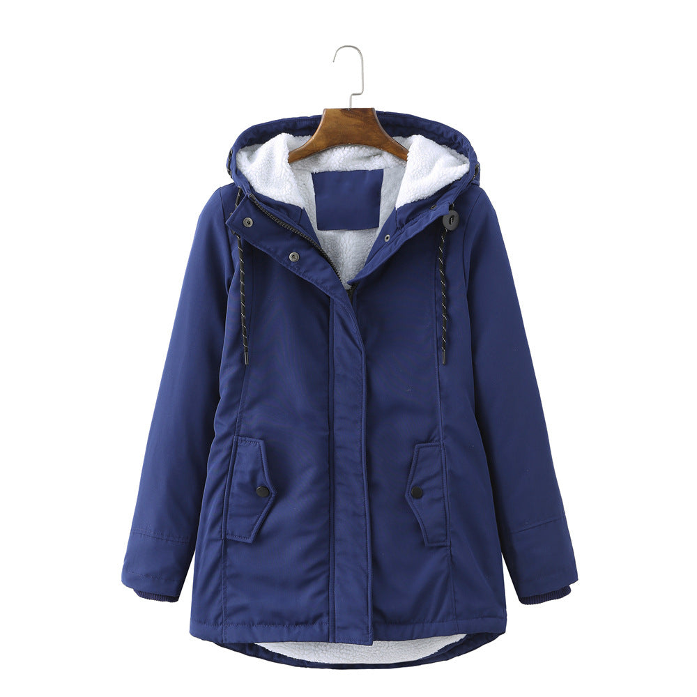 Luxury Winter Coat for Women - Aurora-Blue-S-Nora Luxe