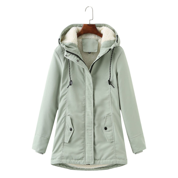 Luxury Winter Coat for Women - Aurora-Mint Green-S-Nora Luxe