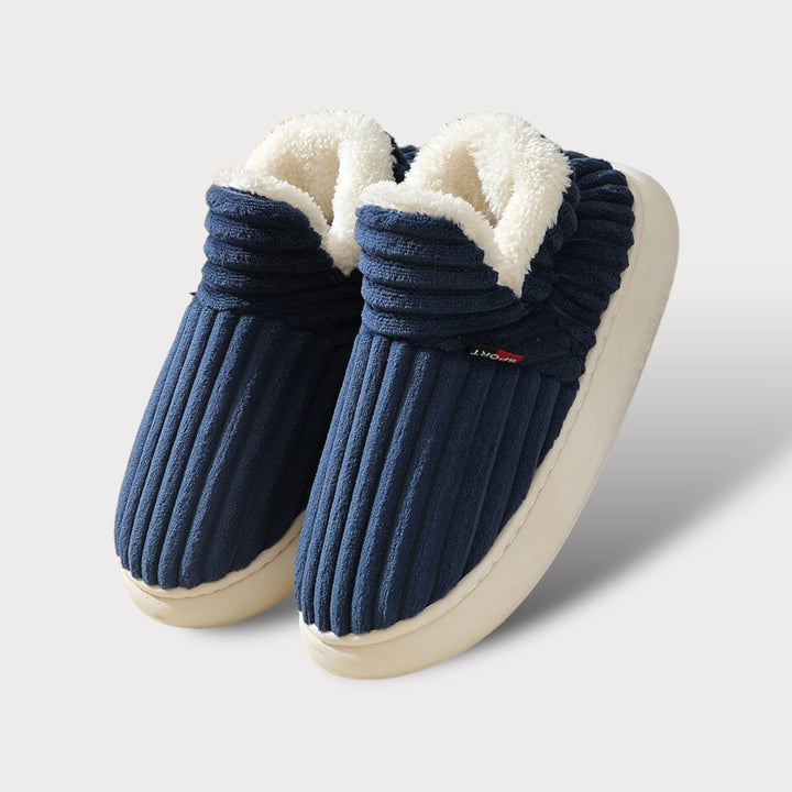 Luxury Winter Slippers - Elise-Blue-3.5-4.0-Nora Luxe