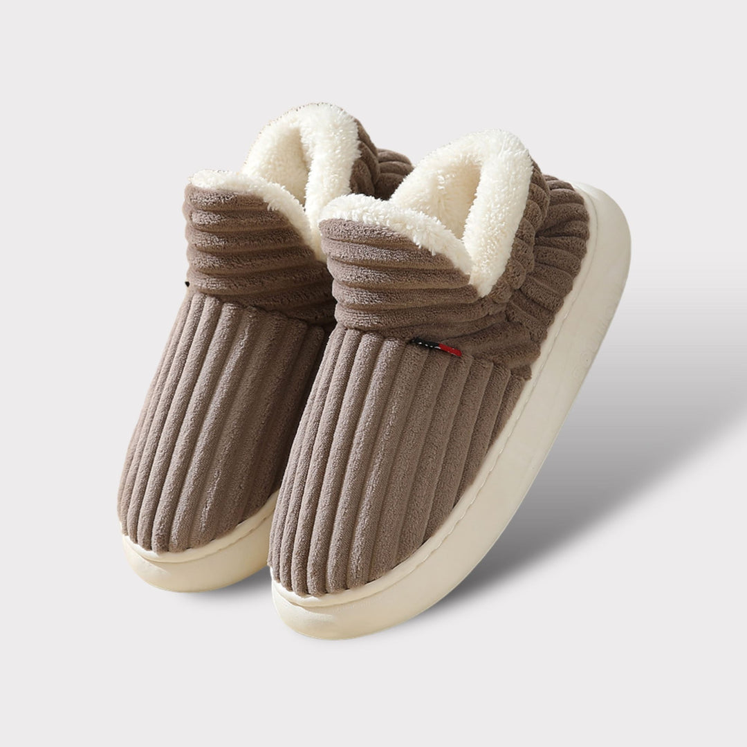 Luxury Winter Slippers - Elise-Brown-3.5-4.0-Nora Luxe