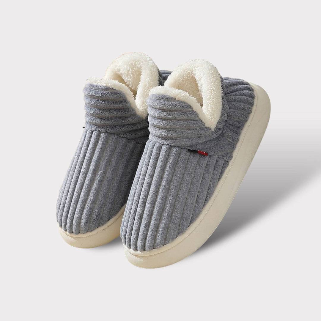 Luxury Winter Slippers - Elise-Gray-3.5-4.0-Nora Luxe