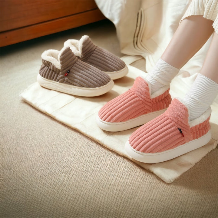 Luxury Winter Slippers - Elise-Green-3.5-4.0-Nora Luxe