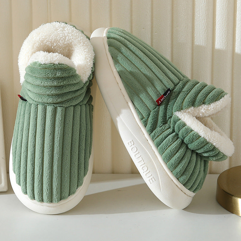 Luxury Winter Slippers - Elise-Green-3.5-4.0-Nora Luxe