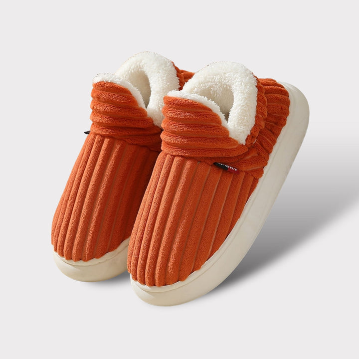 Luxury Winter Slippers - Elise-Orange-3.5-4.0-Nora Luxe