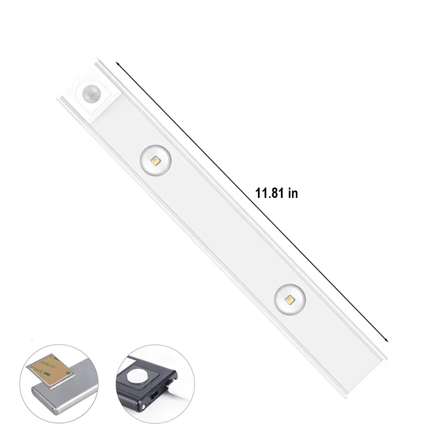 Luxury Wireless LED Cabinet Light - LumiLux-Black-13.78 inches-Nora Luxe