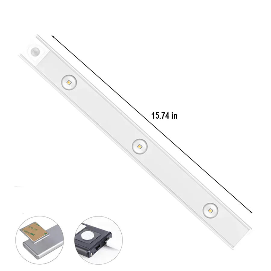 Luxury Wireless LED Cabinet Light - LumiLux-Black-13.78 inches-Nora Luxe