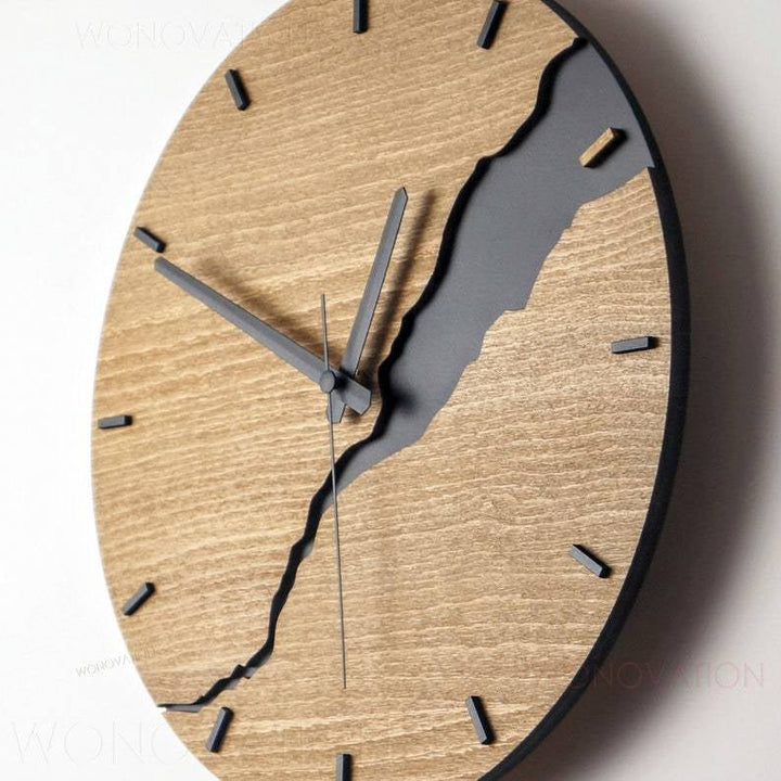 Luxury Wooden Wall Clock – Nuvoro-Numbers-The Livary