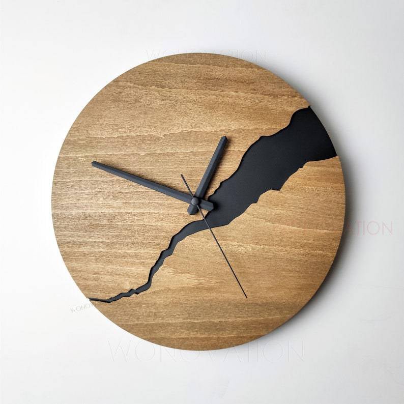 Luxury Wooden Wall Clock – Nuvoro-Space-The Livary