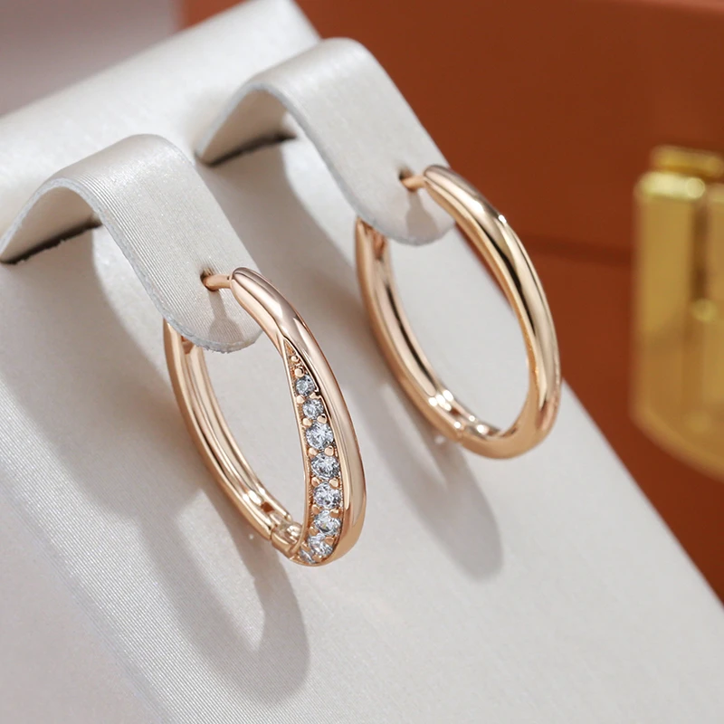 Luxury Zirconia Earrings in Gold - Helena-Nora Luxe