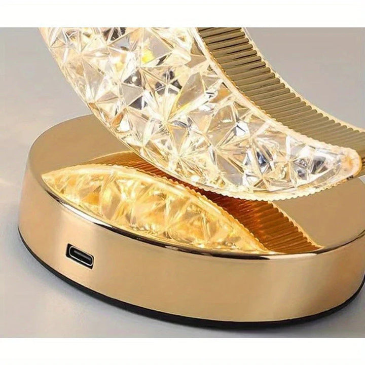 Magical Crystal Table Lamp with Dimming Function - Celestia-Moon-Nora Luxe