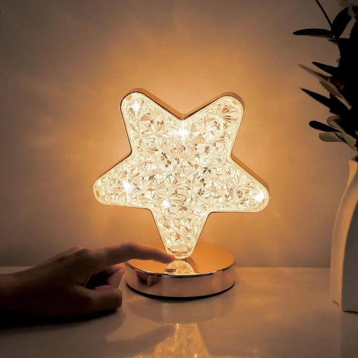 Magical Crystal Table Lamp with Dimming Function - Celestia-Star-Nora Luxe