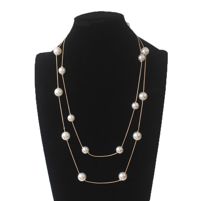 Magical Fairy Necklace | Women's Pendant Necklace-Classic Pearl Gold-Nora Luxe