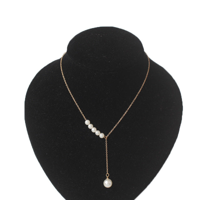Magical Fairy Necklace | Women's Pendant Necklace-Classic Pearl Gold-Nora Luxe