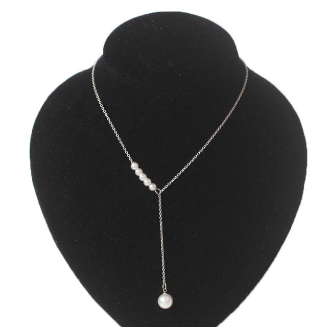 Magical Fairy Necklace | Women's Pendant Necklace-Classic Pearl Gold-Nora Luxe