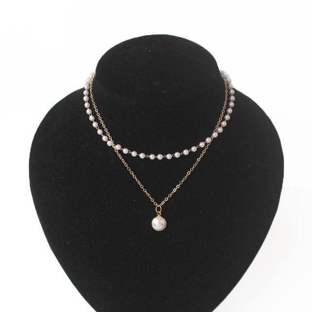 Magical Fairy Necklace | Women's Pendant Necklace-Classic Pearl Gold-Nora Luxe