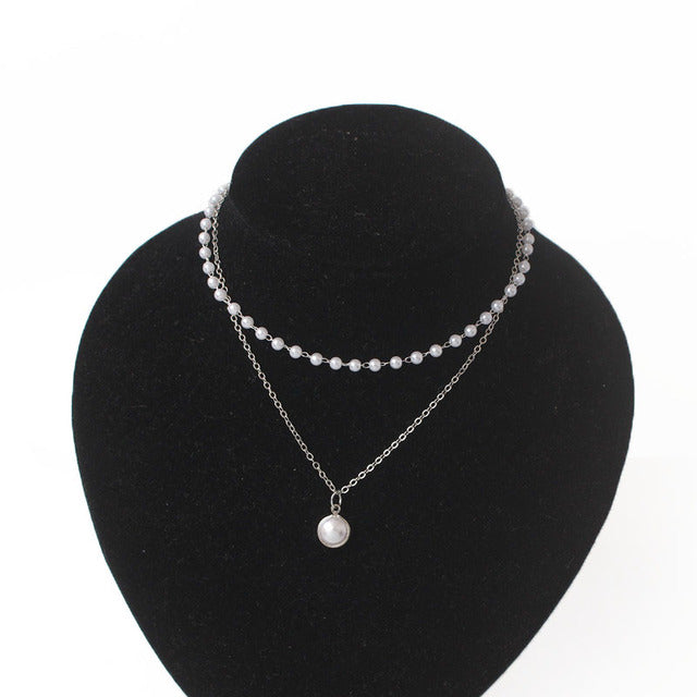 Magical Fairy Necklace | Women's Pendant Necklace-Classic Pearl Silver-Nora Luxe