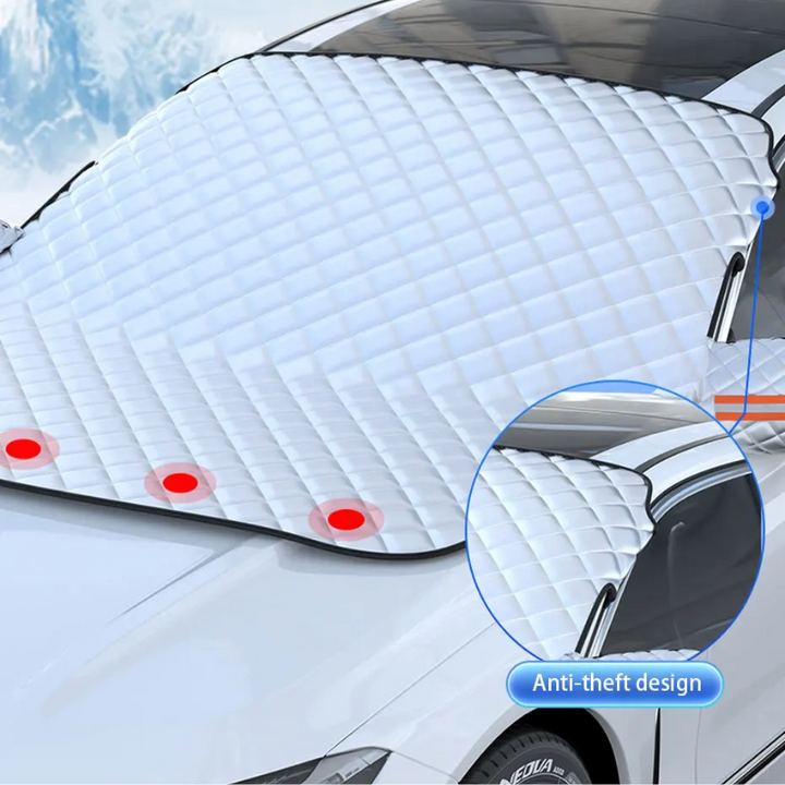 Magnetic All-Weather Windscreen Cover – FrostGuardia-Magnet + Ear Cups + Reflective Strips-Nora Luxe