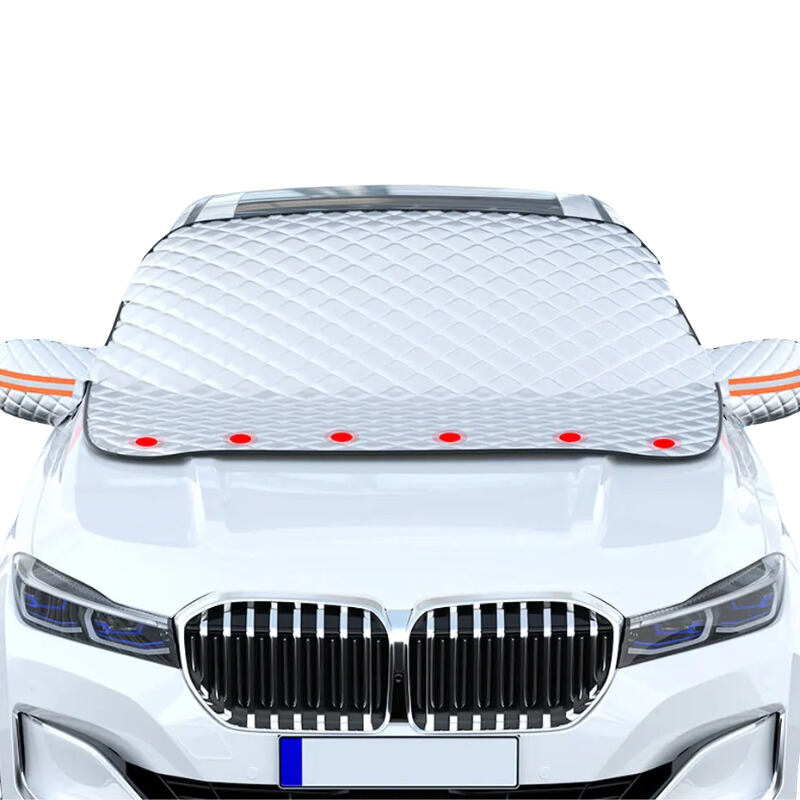 Magnetic All-Weather Windscreen Cover – FrostGuardia-Magnet + Ear Cups + Reflective Strips-Nora Luxe