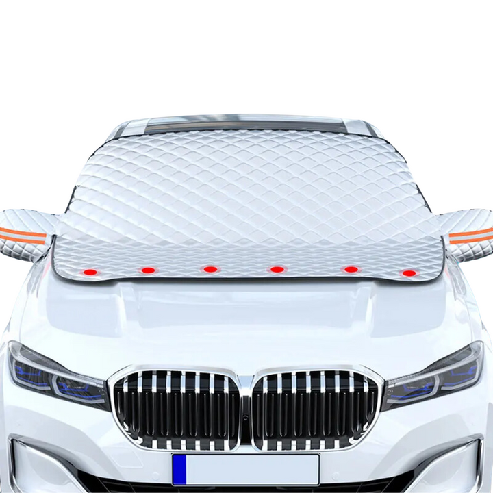 Magnetic All-Weather Windscreen Cover – FrostGuardia-Magnet + Ear Cups + Reflective Strips-Nora Luxe