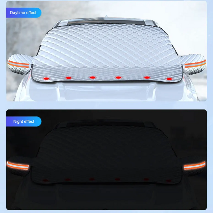 Magnetic All-Weather Windscreen Cover – FrostGuardia-Magnet + Ear Cups + Reflective Strips-Nora Luxe