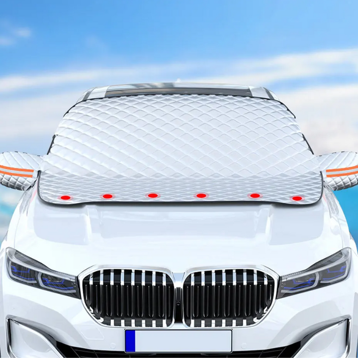Magnetic All-Weather Windscreen Cover – FrostGuardia-Magnet + Ear Cups + Reflective Strips-Nora Luxe