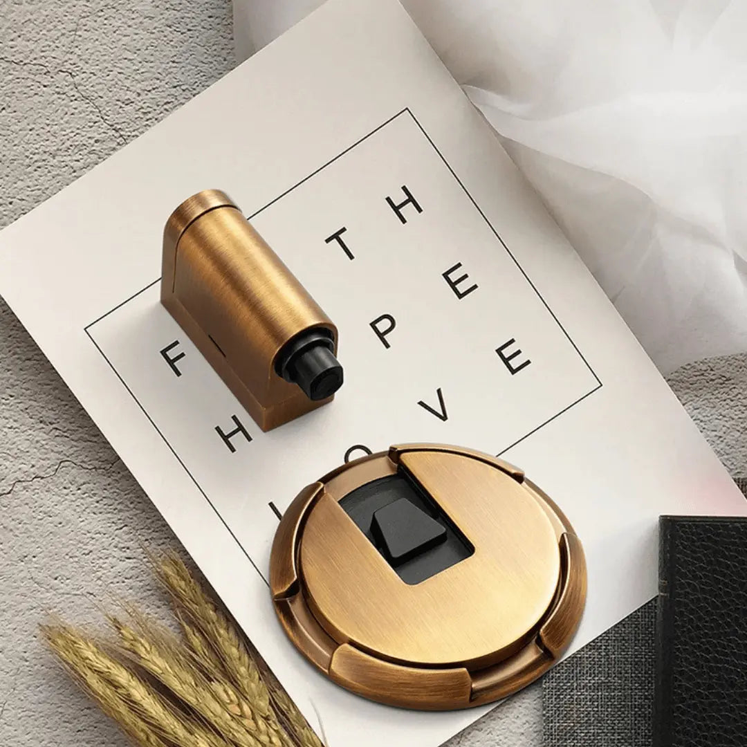 Magnetic Door Stopper Without Drilling - HoldMate-Black-The Livary