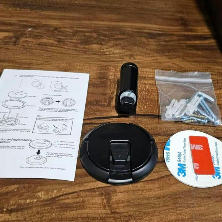 Magnetic Door Stopper Without Drilling - HoldMate-Black-The Livary