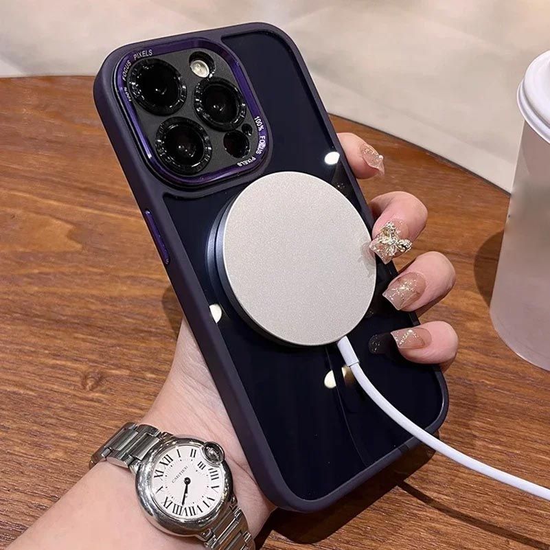 Magnetic iPhone Case – iShield-Gray-iPhone 16-Nora Luxe