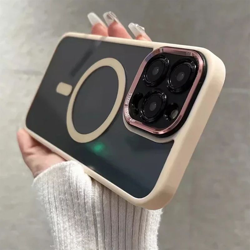 Magnetic iPhone Case – iShield-Gray-iPhone 16-Nora Luxe