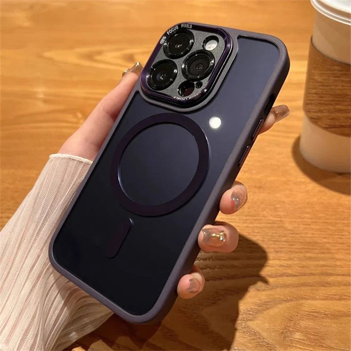 Magnetic iPhone Case – iShield-Gray-iPhone 16-Nora Luxe