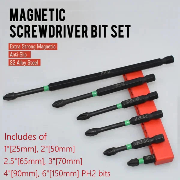 Magnetic Screwdriver Bit Set - MagniDrive-Nora Luxe