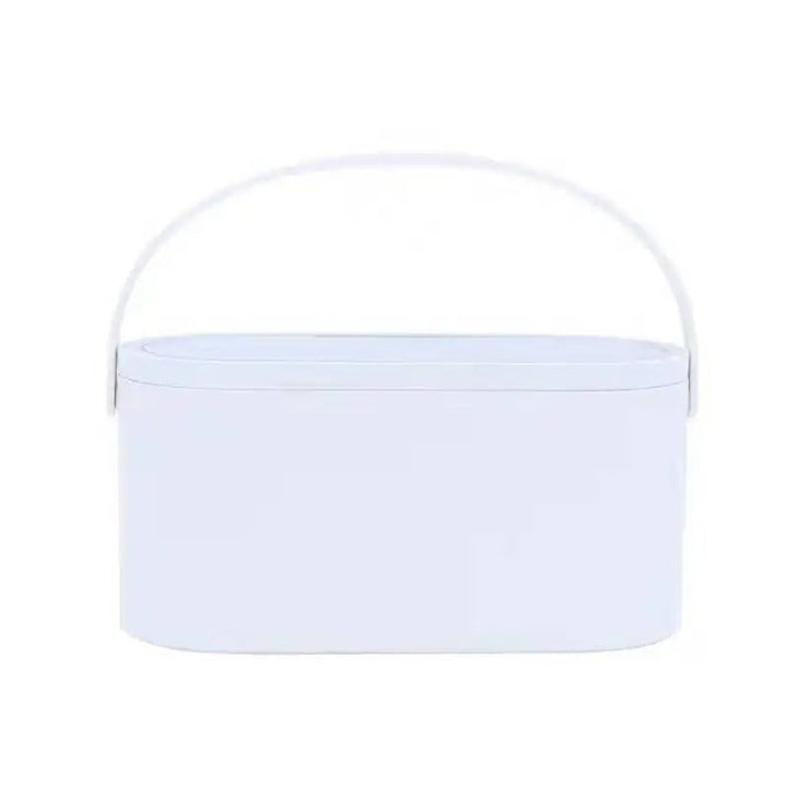 Make-up Case with LED Mirror - Lumivault-White-The Livary