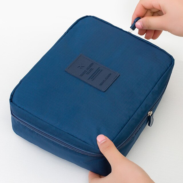 Compact Waterproof Make-Up Travel Organiser – 1+1 FREE Mini Cosmetic Storage Case