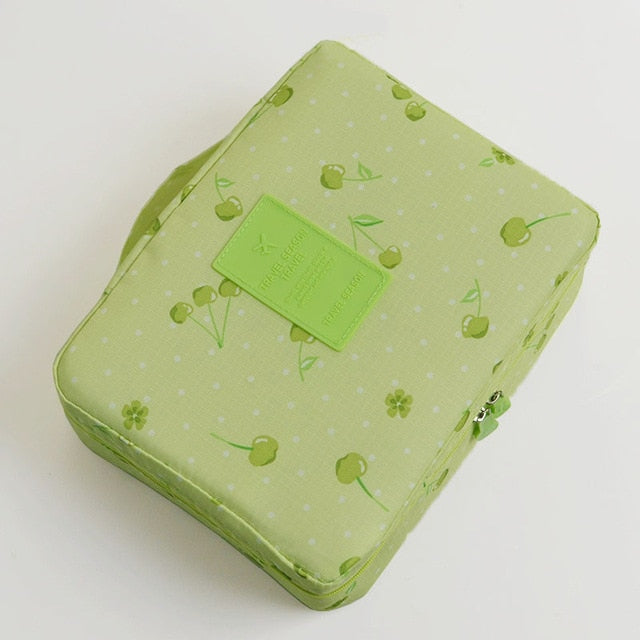 Compact Waterproof Make-Up Travel Organiser – 1+1 FREE Mini Cosmetic Storage Case