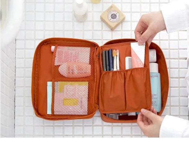 Compact Waterproof Make-Up Travel Organiser – 1+1 FREE Mini Cosmetic Storage Case