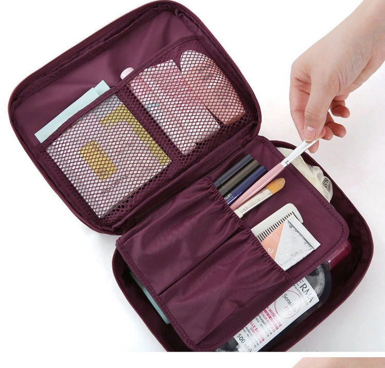 Compact Waterproof Make-Up Travel Organiser – 1+1 FREE Mini Cosmetic Storage Case