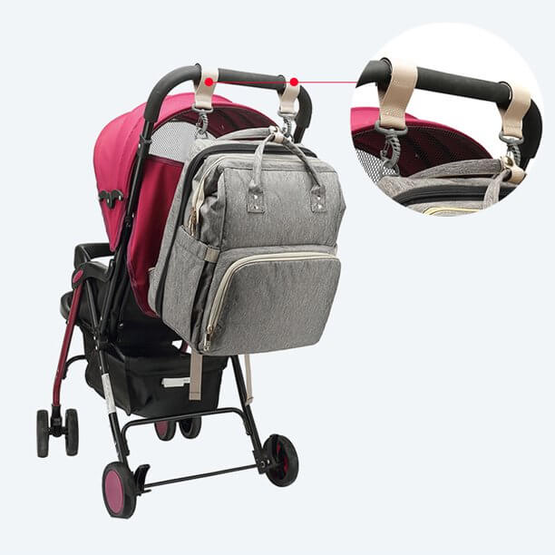 Convertible Baby Nappy Backpack with Foldable Bassinet – Waterproof Multi-Pocket Design