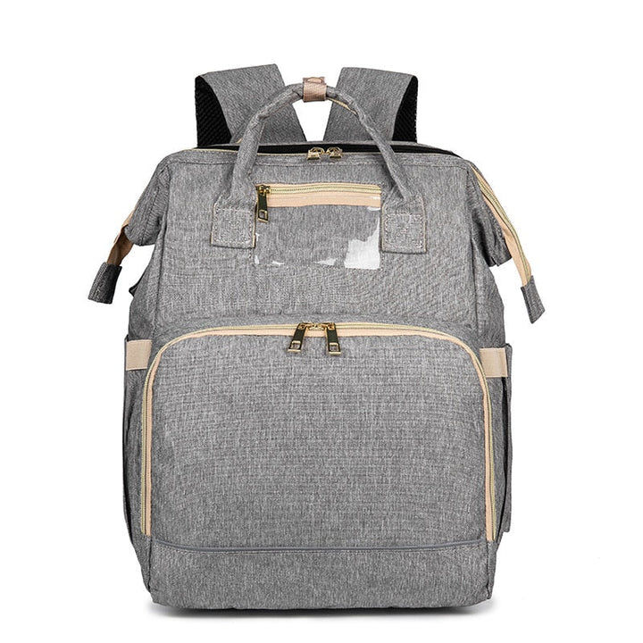 Convertible Baby Nappy Backpack with Foldable Bassinet – Waterproof Multi-Pocket Design