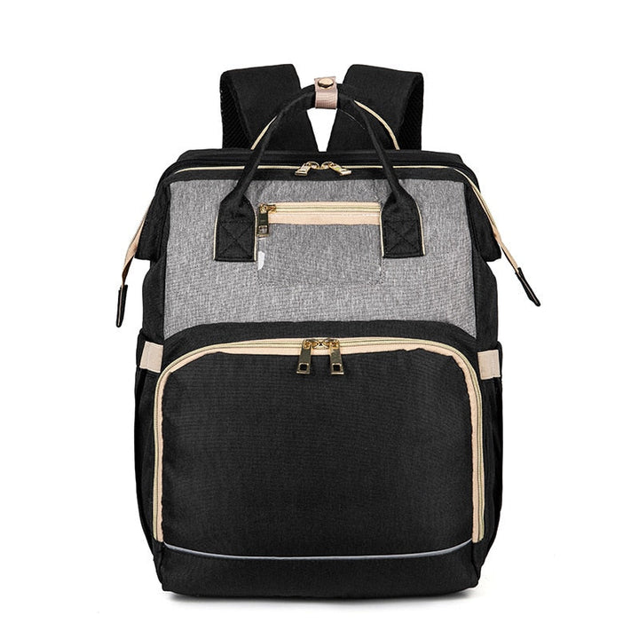 Convertible Baby Nappy Backpack with Foldable Bassinet – Waterproof Multi-Pocket Design