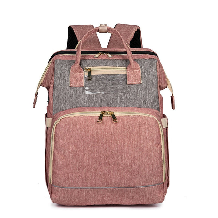Convertible Baby Nappy Backpack with Foldable Bassinet – Waterproof Multi-Pocket Design