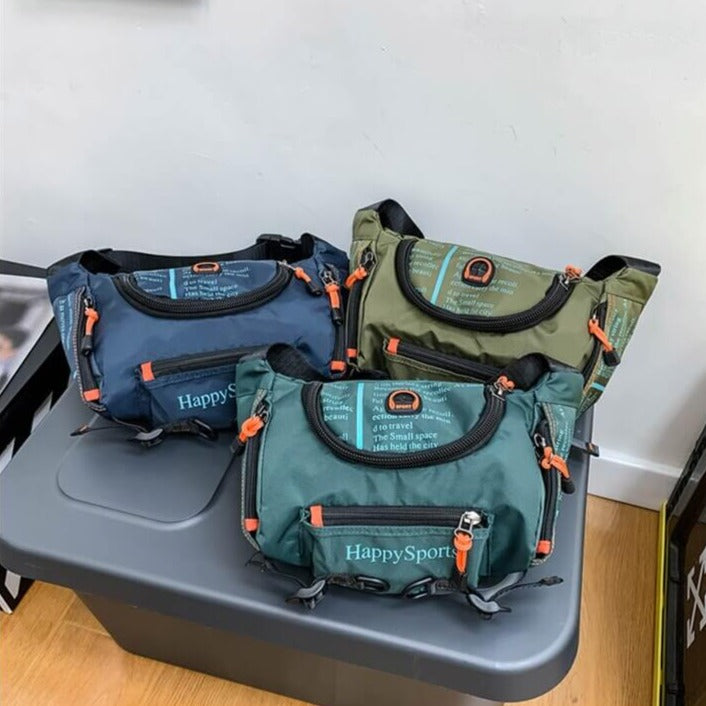 Water-Resistant Men’s Waist and Sling Bag – Multi-Way Travel & Outdoor Pack