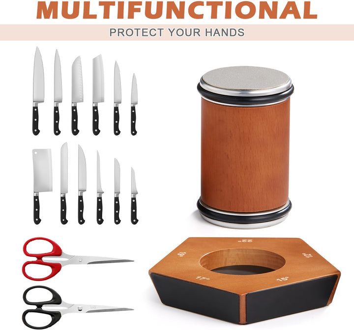 Manual Diamond Roll Knife Sharpener - SharpRoll-Nora Luxe