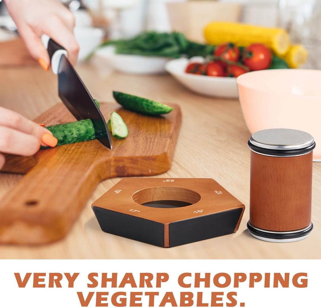 Manual Diamond Roll Knife Sharpener - SharpRoll-Nora Luxe
